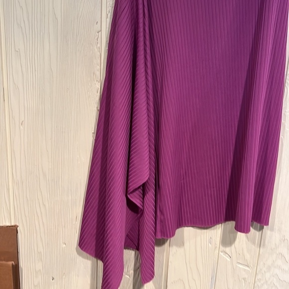 Zara Trafaluc Purple Ribbed Asymmetrical Skirt Small - Picture 2 of 5